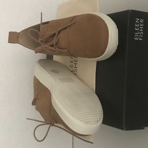 Eileen Fisher Kipling Tan Nubuck Sneaker Tan, Sz 7